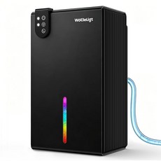 가정용 제습기(2.5L(85온스) 제습기 지하 94.4제곱미터(1000제곱피트) 소형, Black