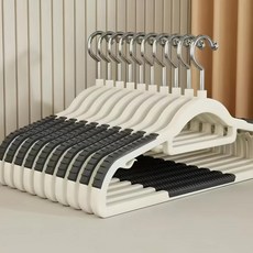 논슬립 어깨 뿔 방지 옷걸이, 10개, 블랙