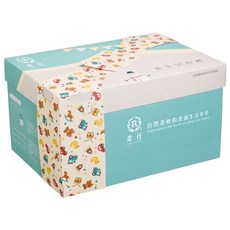 Roaze 柔仕 乾濕兩用紗布毛巾禮盒, 業界首創最豐富乾紙巾套組, 專利盒型設計可當寶貝的玩具收納箱, 1盒