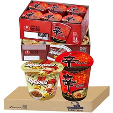 블루존 신라면 소컵라면 65g (6입) + 짜파게티 범벅 70g (6입)