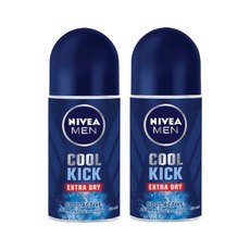 니베아 맨 데오드란트 롤 온 쿨킥 50mlx2, 2개, 50ml