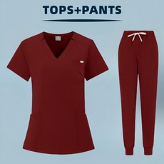 醫用磨砂套裝男女同款高端品質美容院牙科診所養老院工作服速賣通, 1件, XS