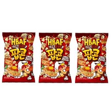HBAF 까르보불닭맛 팝콘, 3개, 80g