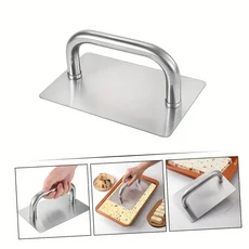 1개 스테인리스 스틸 버거 프레스 도우 컴팩터 베이킹 페이스트리 파이 쿠키 고기 몰드 주방 액세서리, 01 1pc