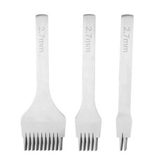 화이트 펀치 프롱 도구 가죽 공예용 스티칭 치즐, 1개, 1. Option A