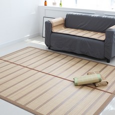 자연자리 프라임 가는마작 죽편형 여름 접자리 퀸침대용 거실용 3size, 브라운(접이식)