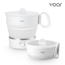 보아르 폴더블 휴대용 접이식 프리볼트 여행용 전기포트, VPEP-004WH