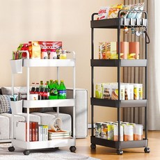 파로스 이동식 선반 트롤리 수납정리함 3단 4단 5단