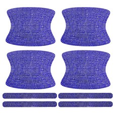 8개입 자동차 도어 핸들 도어볼 스티커 스크래치 방지 차체 보호, blue, 스타일2