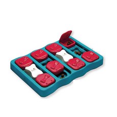 Nina Ottosson 犬益智藏食玩具 增加互動 增加狗狗的挑戰性, 1個, 67333工匠狗-磚型拼拼樂, 67333工匠狗-磚型拼拼樂