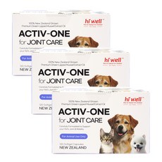 [뉴질랜드본사배송] 하이웰 강아지 고양이 관절 케어 영양제 뉴질랜드 초록입홍합 오일 120캡슐 3통, 3개, 뼈/관절강화, 120정