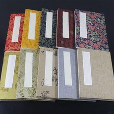 宣紙冊頁 6折12頁 摺疊式奏摺本, 1個, 封面顏色隨機 快 ,15cm*10cm  6折12頁