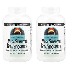 소스내츄럴스 메가 스트랭스 베타 시토스테롤 375mg 타블렛, 120정, 2개