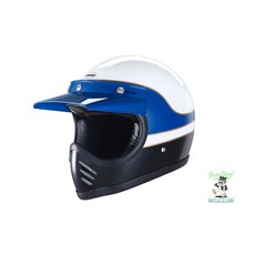 【Gear Base 吉兒基地】全新現貨 CHIEF 安全帽 ATHENA 玻纖版 攀越 藍白 山車帽 越野, 1個