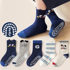 슈가앤 남아용 NK 미끄럼 방지 5켤레 양말세트 유아 아동 초등 아기양말