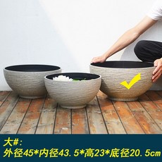 대형 연꽃화분 수반 연못 꽃수반 원형 수경재배 수경식물, 플라스틱/바닥에구멍없음, 샌드 대형(구경45cm)