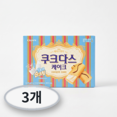 쿠크다스 케이크 과자, 77g, 3개