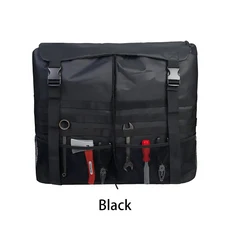 600D 대용량 오프로드 타이어 보관 가방 야외 캠핑 쓰레기 도구에 적합, 02 Black
