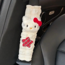 KT貓 車載紙巾盒掛飾 汽車座椅抽紙盒 車內裝飾品 可愛卡通, 星星kt貓（安全帶護肩）一個裝
