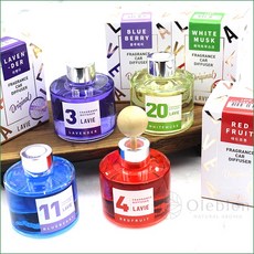 Lavie 라비에 대용량 차량용 방향제 4종, 화이트무스크, 1개