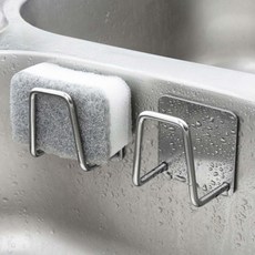 스테인리스 싱크대 수세미 건조대 물빠짐 거치대 청소도구 정리 랙 홀더 1(EA) 260312