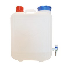 국내생산 수도꼭지물통 12L/20L 밸브형생수통 꼭지달린물통 사각말통 캠핑용 농막, 수도꼭지물통20리터, 1개, 20L