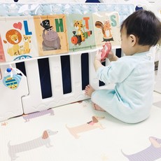 루미베베 아기침대 초점책꽂이 신생아 장난감 그림책 영아, v선택해주세요v, 핑크, 1개