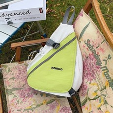 新款時尚斜挎包百搭男女揹包休閒輕便簡約單肩挎包運動騎行包, 綠色, 1個