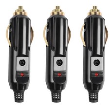 HATMINI 3피스 12V 시가 라이터 수 플러그 20A Aux 소켓 플러그 담배 라이터 플러그 교체품 12V/24V 베이클라이트 담배 라이터 플러그, HATMINI 3피스 12V 시가 라이터 수 플러그,
