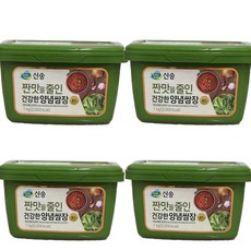신송 짠맛을 줄인 건강한 양념쌈장 1kg 4개