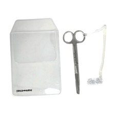 드림널스 널스포켓(투명)+간호사 스프링집게줄+간호사용 일자가위 세트, 1세트