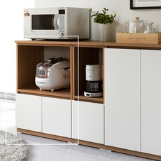 동서가구 멜로디 600 주방수납장 렌지대 DF901814, 오크콤비, 2단