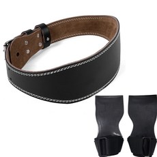 벤데타 헬스 가죽 벨트 스탠다드 핏, 블랙, 1세트