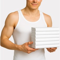 BYC 남성 순면 민소매 런닝 메리야스 난닝구 5매입