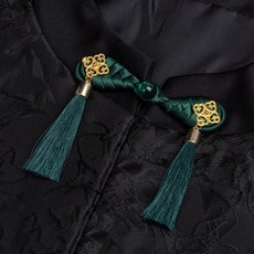 개구리 모양 단추 매듭 고정 장치 바느질 수공예 꽃무늬 치파오 천, 1개, 5. 1