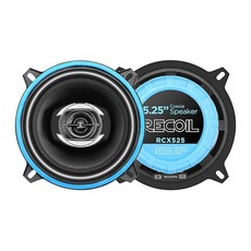 RECOIL RCX4 에코 시리즈 10.2cm 4인치 자동차 오디오 동축 스피커 시스템 185792, 13.3cm(5.25인치) 동축 스피커