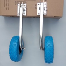 고무보트 딩기돌이 카약 견인 바퀴 이동 휠 운반기 서핑보드 압딩기, J 블루 솔리드 휠