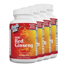 Terry Naturally 7X紅蔘咀嚼片 素食無麩質無糖 HRG80, 4個, 30 件