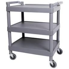 지오리빙 3단 서빙카트 운반카트 업소용 중형, 1개