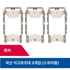 스위치 매입 브라켓 보조대 석고보드 매립 서포트, 3개