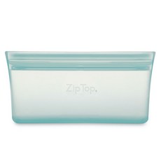 집탑 플래티넘 실리콘 스낵 지퍼백, 틸 (Teal), 1개, 1개입