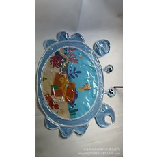 大號兒童水墊 螃蟹爬爬水墊 抗壓, 升級加厚85*110cm 藍螃蟹 送打氣筒