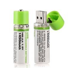 USB充電電池 1450mah 環保充電電池 三號電池 AA電池 3號電池 萬能 3號 兩顆, 1個, USB充電電池-3號(兩顆), 2
