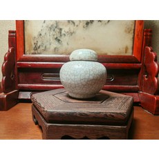 哥釉 蓋罐, 如圖所示