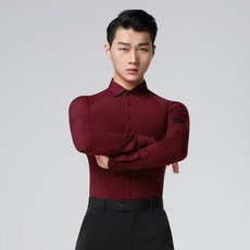 왈츠 댄스복 상의 스판 라틴 라인 공연의상