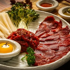 한조푸드 말고기 말육회 바사시 스시 사시미 고단백 저지방 바디프로필 다이어트 식단 설도 우둔 500g, 1개