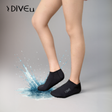 iDIVEu 2mm 다이빙삭스 논슬립 다이빙 핀삭스 네오프렌, 250, 블랙