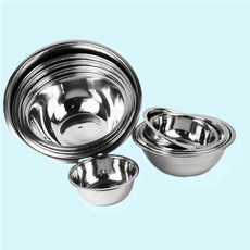 믹싱볼 업소용 스텐 채반 다용도 음식 준비볼 똑템, 1개