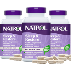 나트롤 Sleep 식물성 멜라토닌 프리 60캡슐 3개, 60정
