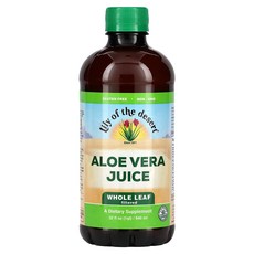 릴리오브더데저트 Aloe Vera 주스 잎 전체 여과 946ml, 2개, 946.352ml